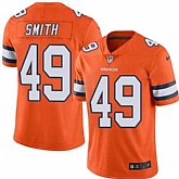Nike Men & Women & Youth Broncos 49 Dennis Smith Orange Color Rush Limited Jersey,baseball caps,new era cap wholesale,wholesale hats